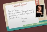 Editable Thank You Card For Money Gift  Example