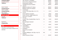 Free Bathroom Renovation Quotation Template Excel Example