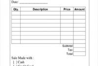 Free Computer Sales Receipt Template Doc Sample