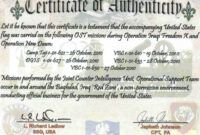 Jewelry Certificate Of Authenticity Template Pdf