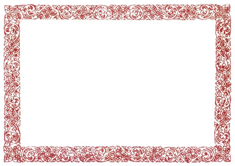 Printable Award Certificate Border Template Example | EmetOnlineBlog