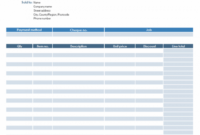 Printable Computer Sales Receipt Template Excel