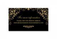 Professional Art Deco Business Card Design Excel Example