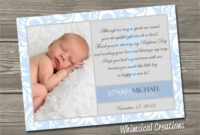 Professional Baby Baptism Thank You Card Wording Pdf