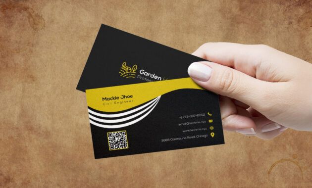 Professional Civil Engineer Business Card Design  Example