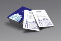 Professional Civil Engineer Business Card Design Excel Example