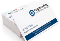 Professional Mechanical Engineer Business Card Pdf