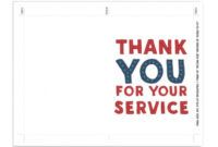 Best Veterans Day Thank You Card Template Word