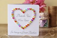 Costum Thank You Card For Daycare Teacher Doc Sample