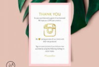 Ecommerce Thank You Card Doc Sample