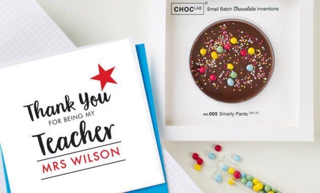 Editable Thank You Card For Science Teacher Excel