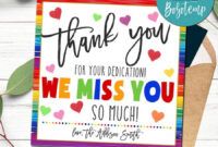 Editable Thank You Card For Teacher Appreciation Day Pdf