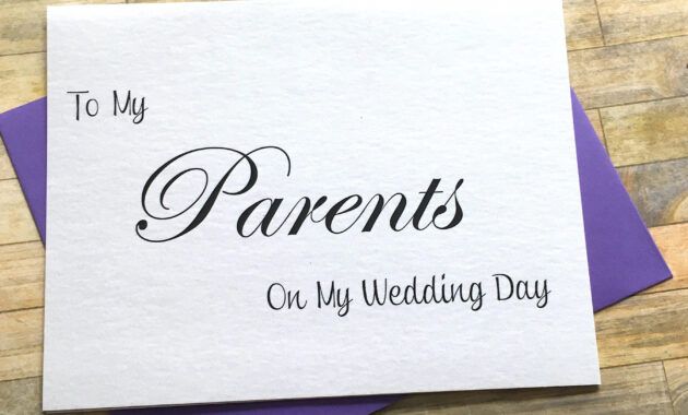 Editable Thank You Card To Parents For Wedding Excel Example