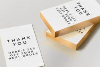 Printable Ecommerce Thank You Card Pdf Example