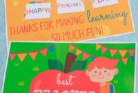 Printable Thank You Card For Teacher Appreciation Day Pdf Sample