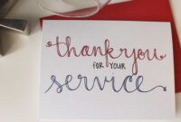 Printable Veterans Day Thank You Card Template