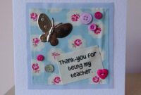 Professional Thank You Card For Daycare Teacher