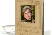 Thank You Card For Memorial Donation Pdf Sample