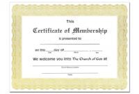 Costum Church Membership Card Template Word Sample