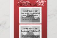 Costum Double Sided Greeting Card Template Excel Example