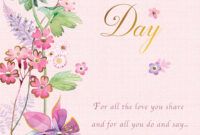 Costum Mothers Day Greeting Card Template Pdf