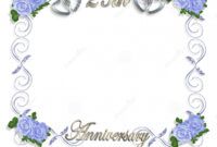 Free 25Th Anniversary Card Template Word