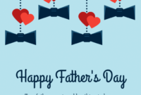 Free Fathers Day Greeting Card Template Word Sample