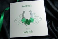 Free Good Luck Greeting Card Template Word Example