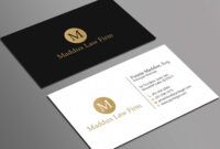 Free Lawyer Business Card Template Excel Sample
