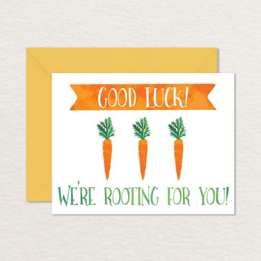 Good Luck Greeting Card Template Word