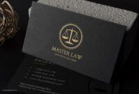 Lawyer Business Card Template  Example