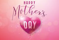 Printable Mothers Day Greeting Card Template Excel Example