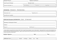 Printable Union Membership Card Template Excel Sample