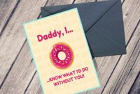 Professional Fathers Day Greeting Card Template