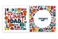 Professional Fathers Day Greeting Card Template Pdf Example