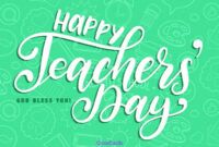 Teachers Day Greeting Card Template  Example