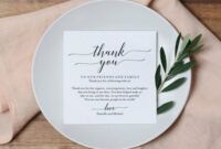 Best Wedding Gift Thank You Card Template Excel Sample