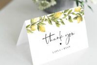 Best Wedding Shower Thank You Card Template Doc Example