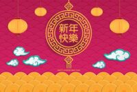 Costum Chinese New Year Greeting Card Template Doc Example