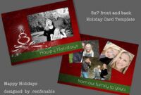 Editable Happy Holidays Greeting Card Template Doc Sample