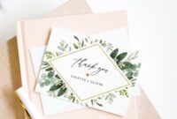 Editable Wedding Gift Thank You Card Template Excel Example