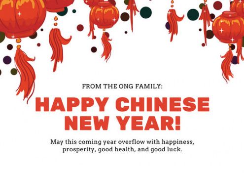 Free Chinese New Year Greeting Card Template Word