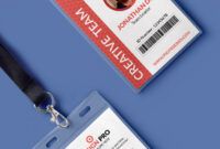 Free Company Employee Card Template  Sample