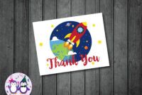 Free Galaxy Thank You Cards Pdf Example