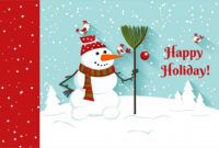 Free Happy Holidays Greeting Card Template Word Sample