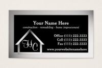 Free Home Improvement Business Card Template Pdf