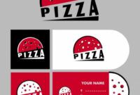Pizza Business Card Template Doc Sample