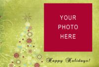 Printable Happy Holidays Greeting Card Template Word