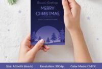 Printable Seasons Greeting Card Template Word Sample