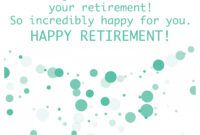 Retirement Greeting Card Template Doc Sample